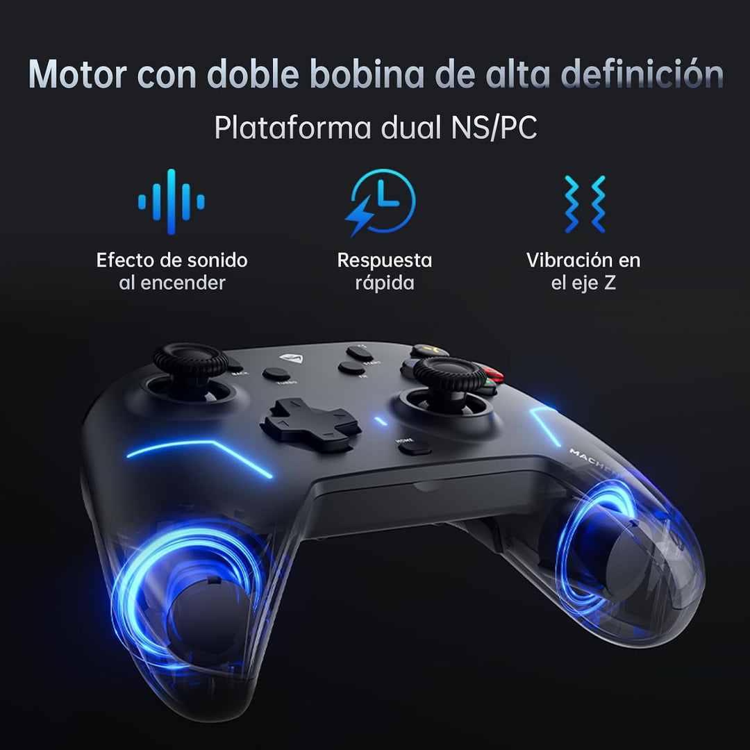 Machenike G6V2 Controller PC, Gamepad PC, 2 HD-Schwingspulenmotoren, einstellbar GuliKit TMR-Joystic