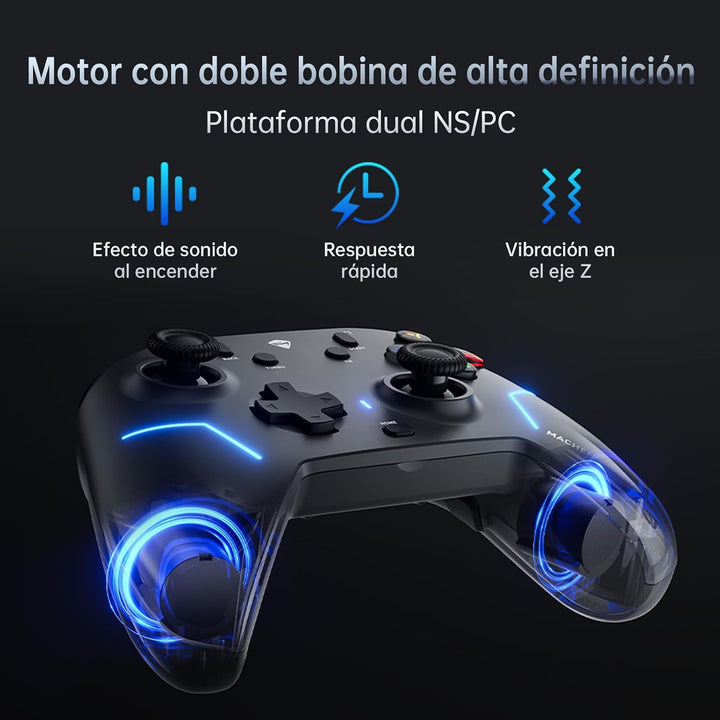Machenike G6V2 Controller PC, Gamepad PC, 2 HD-Schwingspulenmotoren, einstellbar GuliKit TMR-Joystic