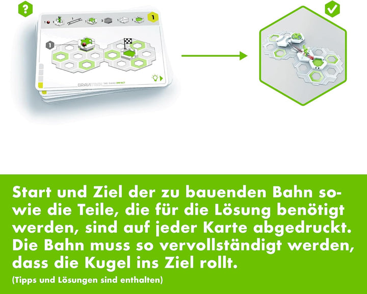 Ravensburger GraviTrax The Game Impact - Logikspiel für Kugelbahn Fans, Konstruktionsspielzeug für K