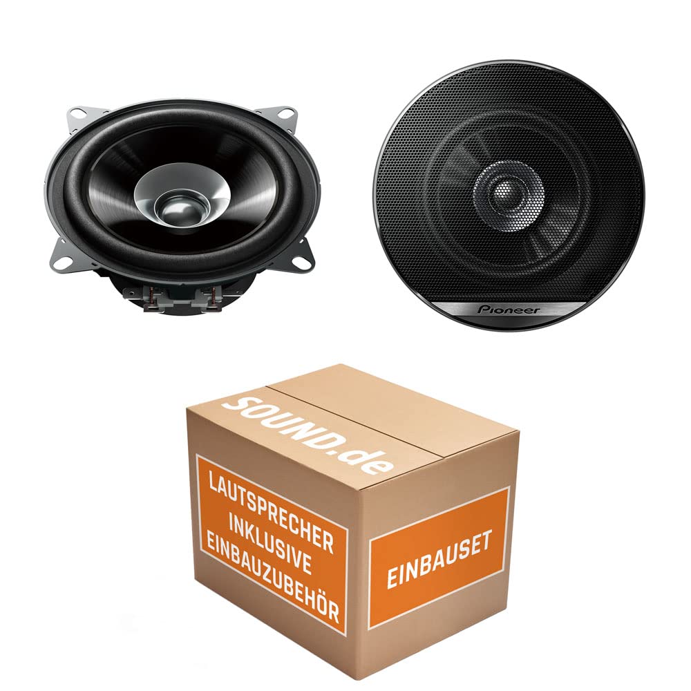 Lautsprecher Einbauset passend mit Pioneer TS-G1010F - 10cm Doppelkonus 100mm PKW KFZ Auto 190W Paar