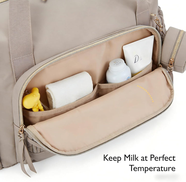 Wickeltasche gross - Multifunktionale Baby Wickeltasche für Mama mit Schnulleretui, wasserdicht, gro