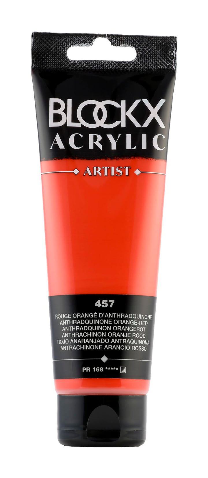 Blockx 60457BXC - Tube 120ml, feine Acrylfarbe, Acrylic Artist, halbdeckend und satiniert, PR 168 Or