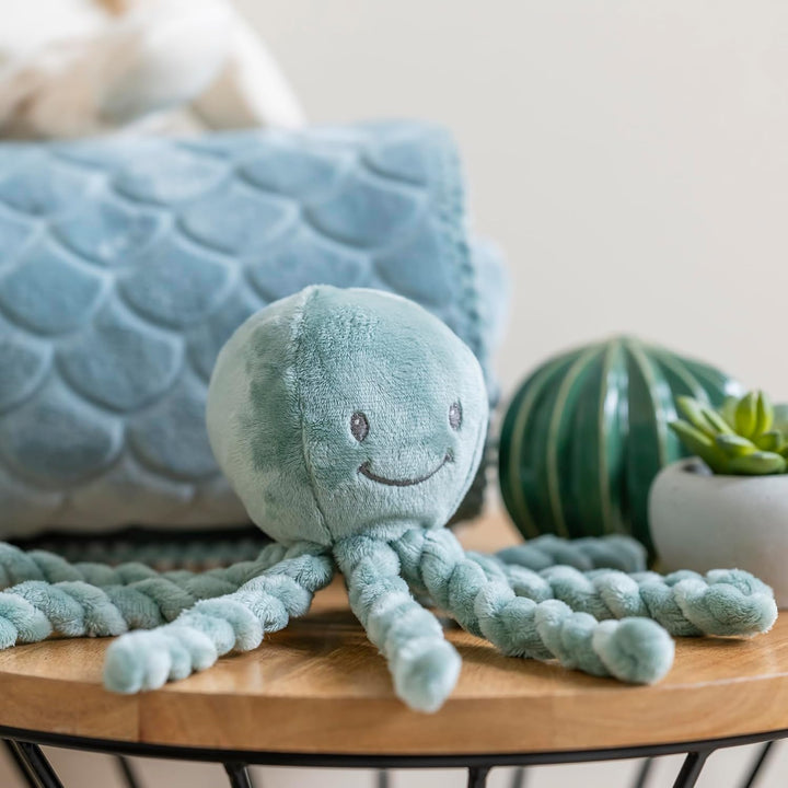 Nattou Cuddly Octopus LAPIDOU, 7,5 cm, Lapidou Copper Green grün, grün