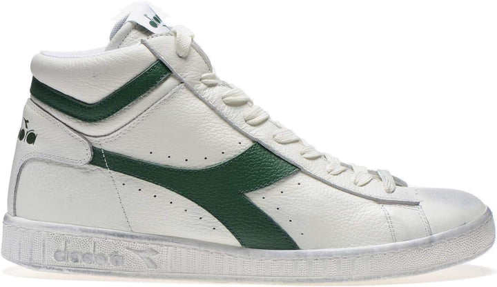 Diadora Game L High Waxed 8999906033, Sneakers 36.5 EU Weiss White Fogliame, 36.5 EU Weiss White Fog