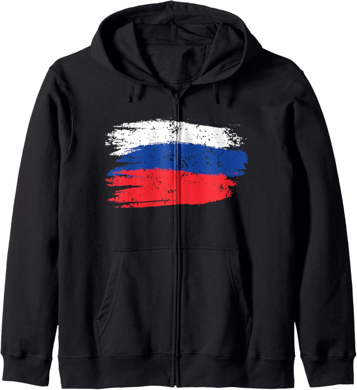 Russische Flagge für Russen und Rusak Kapuzenjacke