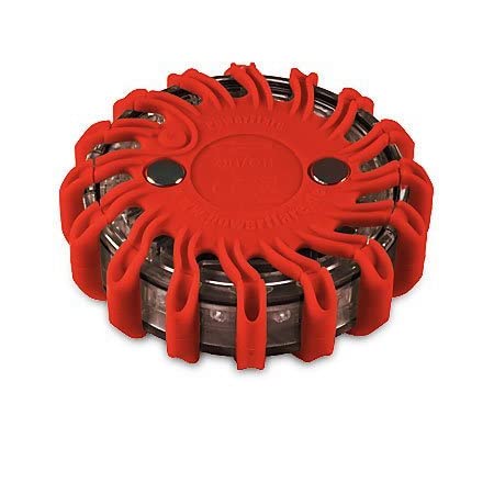 LIFE IS SIMPLE Powerflare LED Batterie Signallicht in rot, Rot