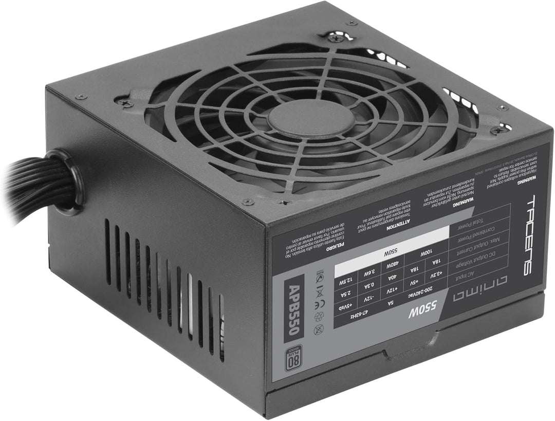 Tacens Anima APB550, Netzteil PC ATX 550W, 80Plus Bronze, 85% SMD Technologie, Ultraleiser 12cm Lüft