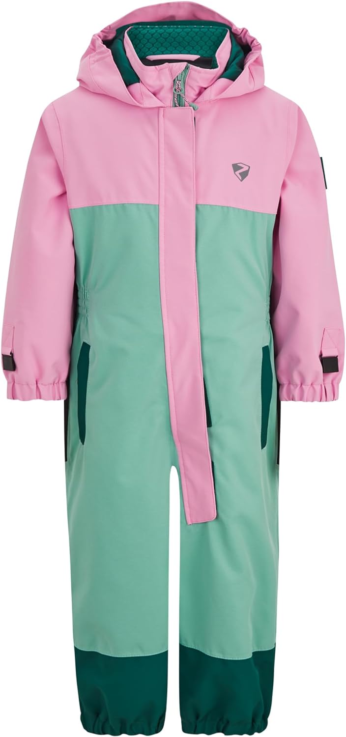 Ziener Unisex Baby Anup Schneeanzug/Skioverall | wasserdicht, winddicht, warm (1er Pack) 92 eucalypt