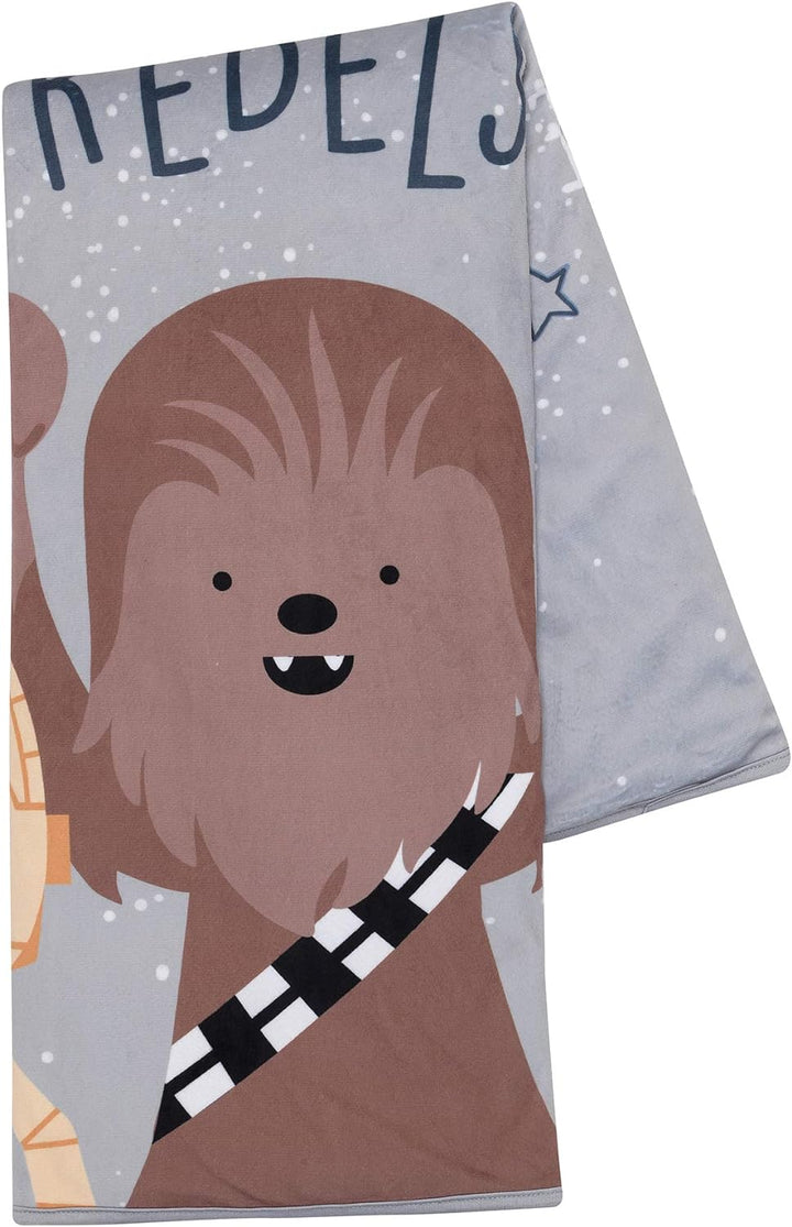 Lambs & Ivy Star Wars Rebels R2D2/C-3PO/Chewbacca weiche Sherpa Babydecke