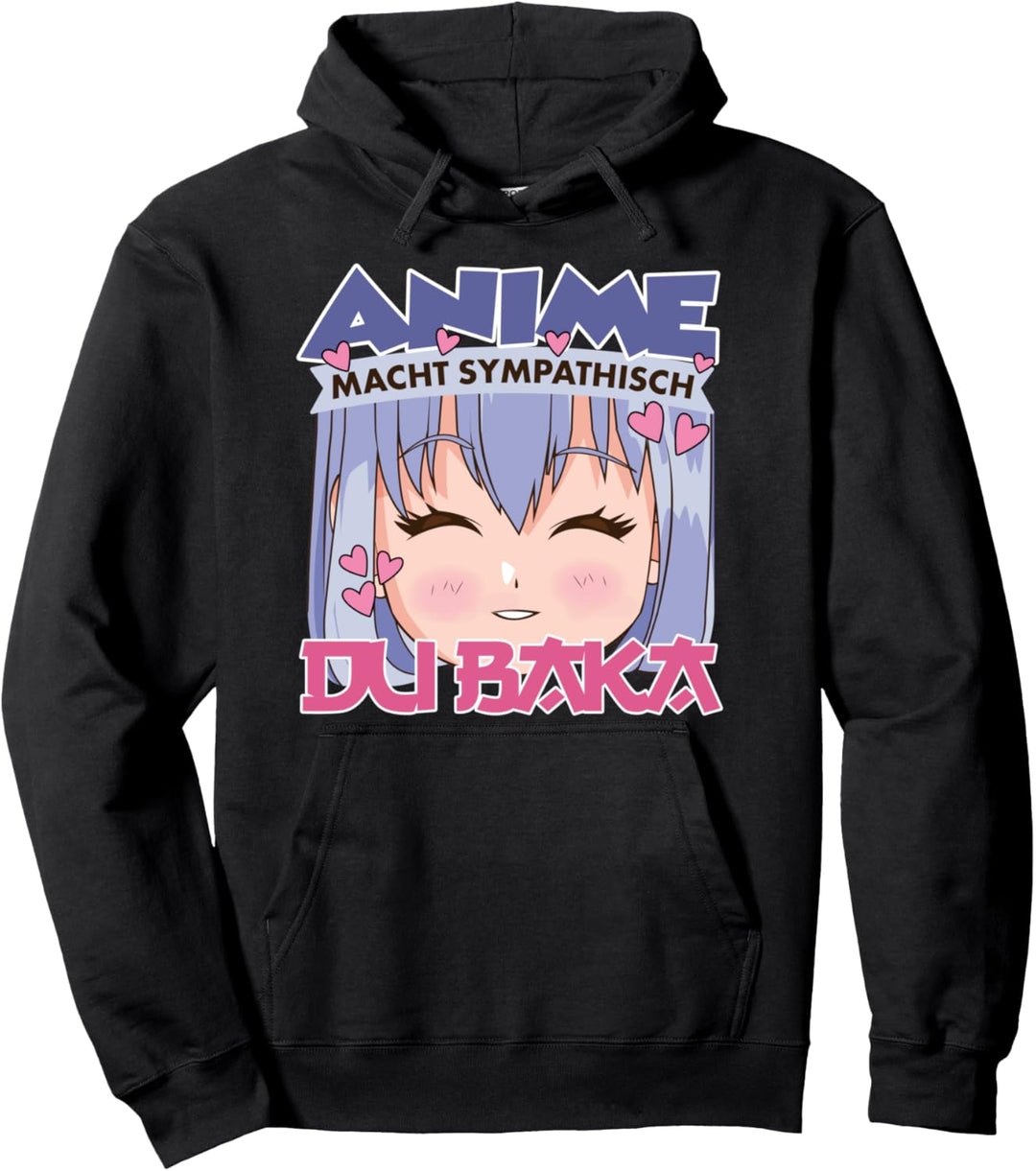 Anime Macht Sympathisch Du Baka Cute Kawaii Anime Merch Pullover Hoodie