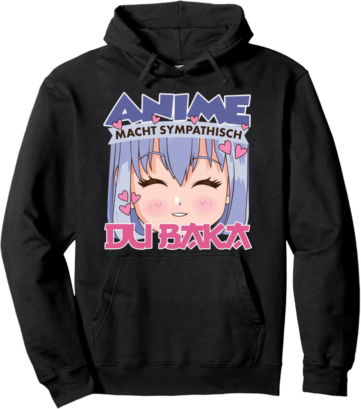 Anime Macht Sympathisch Du Baka Cute Kawaii Anime Merch Pullover Hoodie