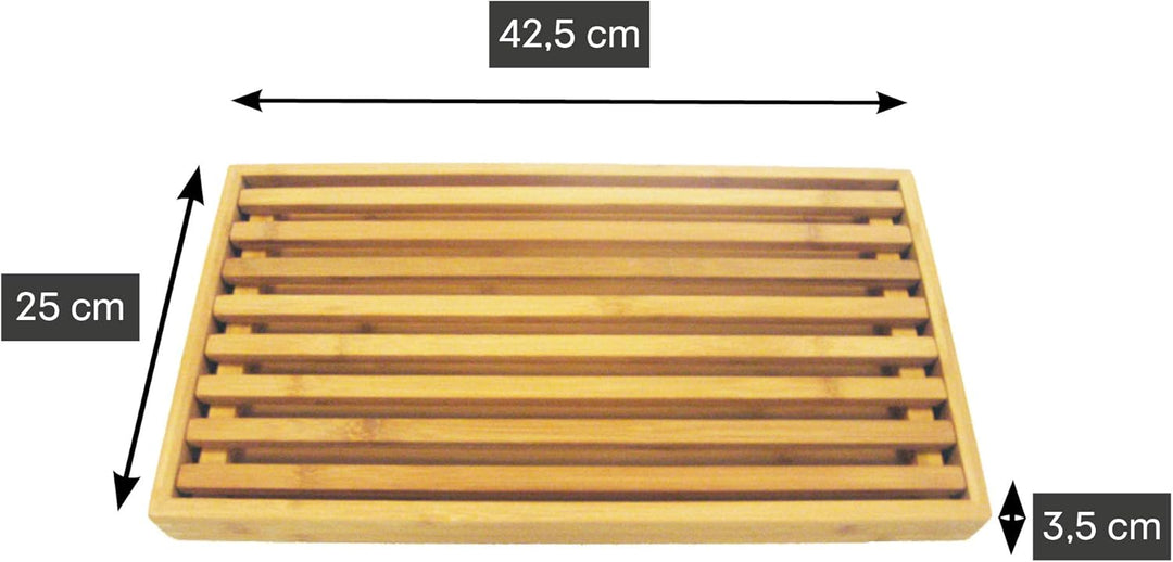 Point-Virgule Brotschneidebrett mit krümelrost, Schneidebrett mit Auffangschale, Schneidebrett Brot,