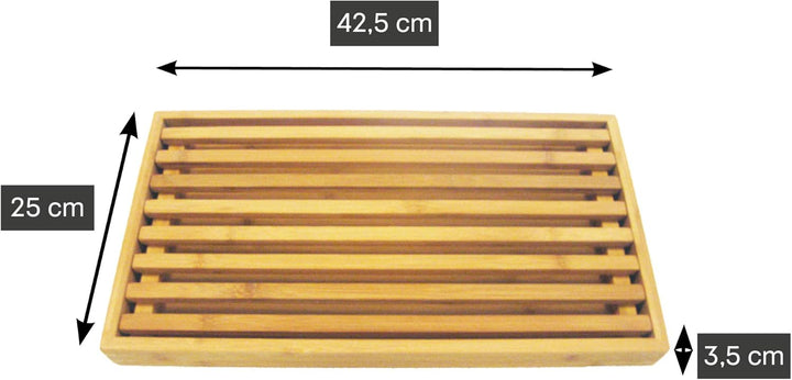 Point-Virgule Brotschneidebrett mit krümelrost, Schneidebrett mit Auffangschale, Schneidebrett Brot,