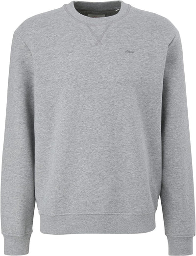 s.Oliver Men's 10.3.11.14.140.2122820 Sweatshirt Langarm, Grey/Black, S