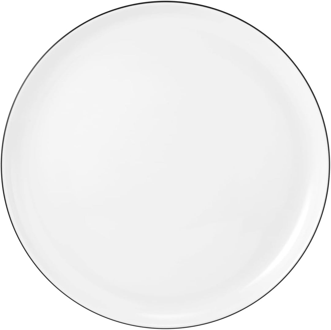 Seltmann Weiden 001.737148 Lido Tafelservice - 6 Essteller + 6 Suppenteller - 12-tlg. - Black Line S