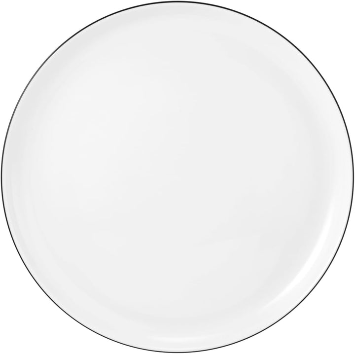 Seltmann Weiden 001.737148 Lido Tafelservice - 6 Essteller + 6 Suppenteller - 12-tlg. - Black Line S