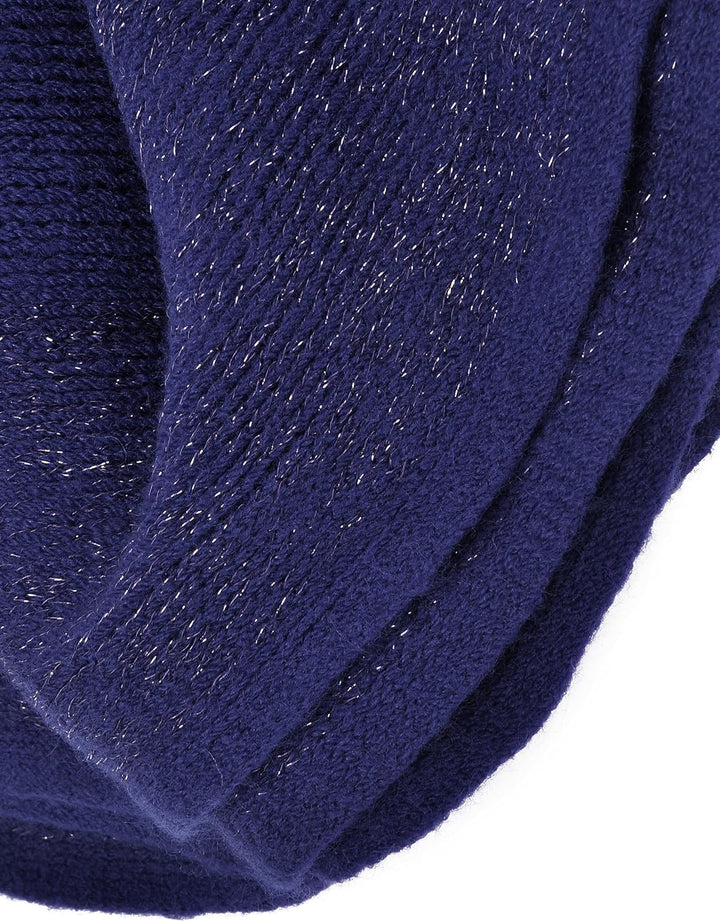 ZLYC Damen Weiche Schlichte Poncho Capes Retro Cardigans Pullover Navy, Navy