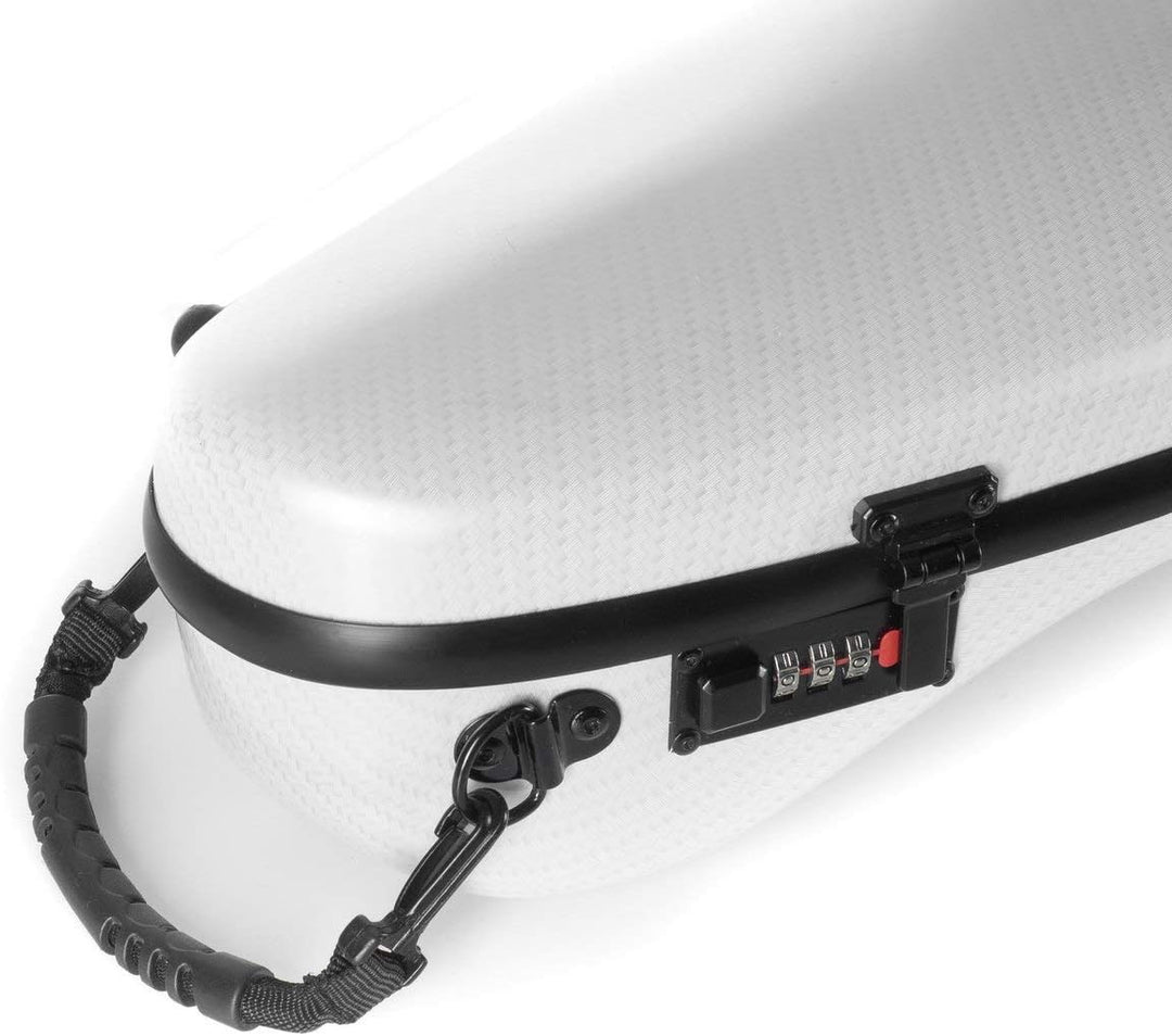 Geigenkoffer Glasfaser Safe Flight 4/4 special silver M-Case + Music bag