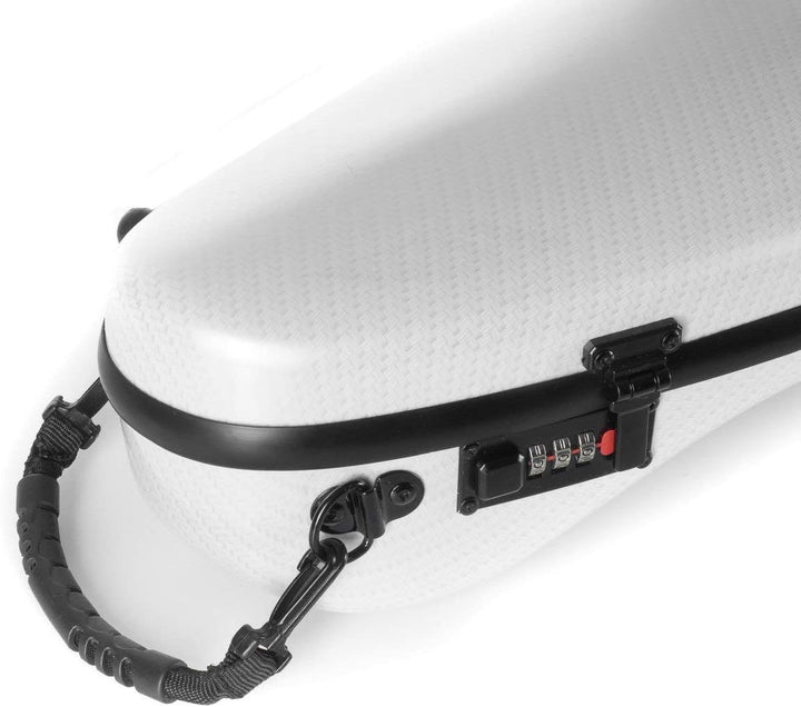 Geigenkoffer Glasfaser Safe Flight 4/4 special silver M-Case + Music bag