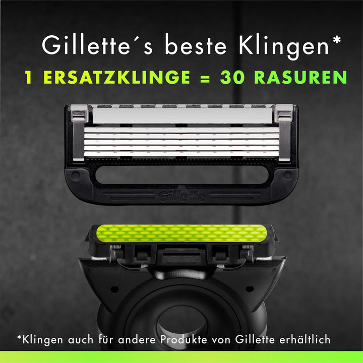 Gillette Labs Rasierklingen für Männer, 5 Original Ersatzklingen, Klingen für Herren Kompatibel mit