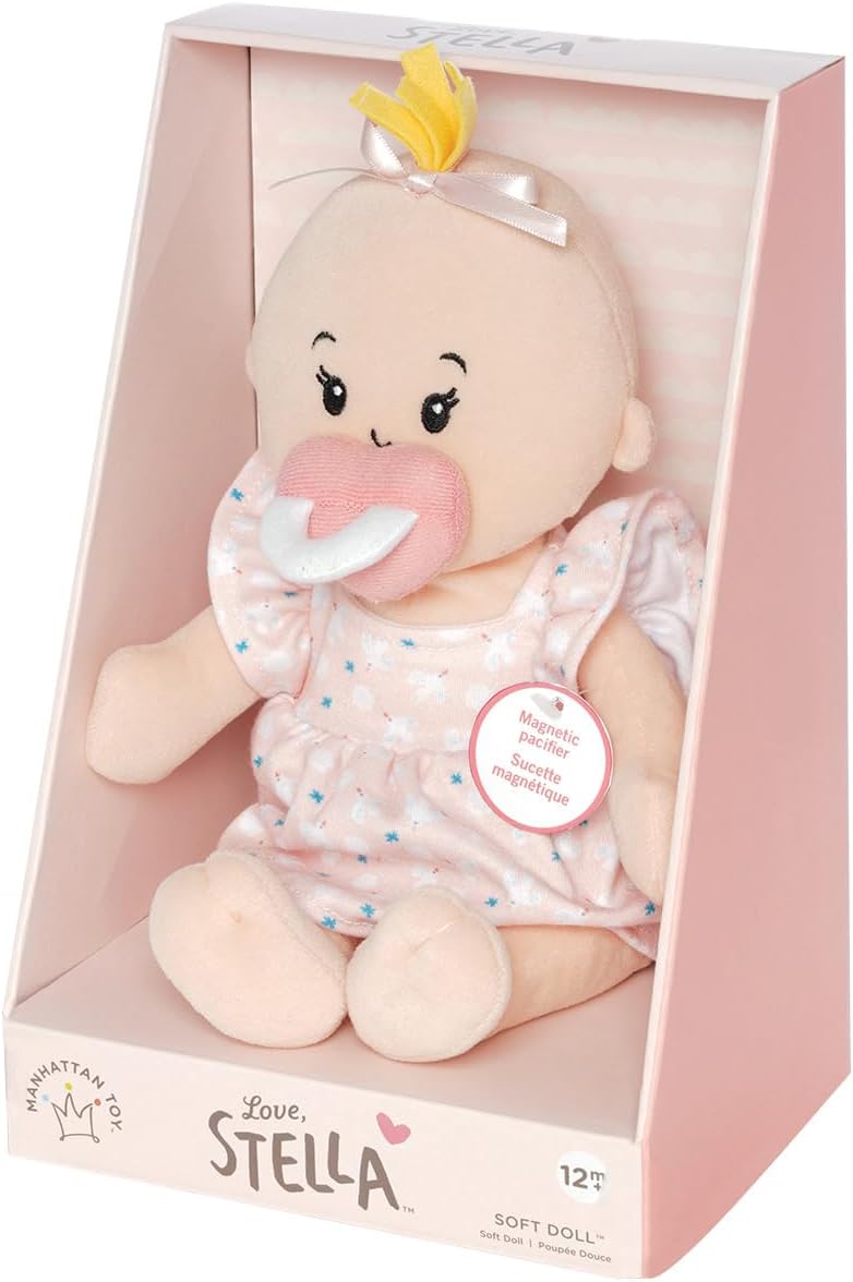 Manhattan Toy 153090 Wee Baby Stella weiche Puppe, pfirsichfarben, 30,48 cm Wee Baby Stella Peach, W