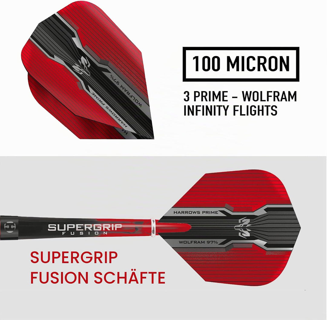 Harrows Wolfram Infinity 97% Tungsten Steel Tip Darts 25.0 Gramm, 25.0 Gramm
