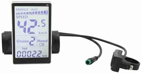 Fabater LCD-Display für Elektrofahrräder, 5-polig, 24 V, 36 V, 48 V, 60 V, Wasserdichtes LCD-Display