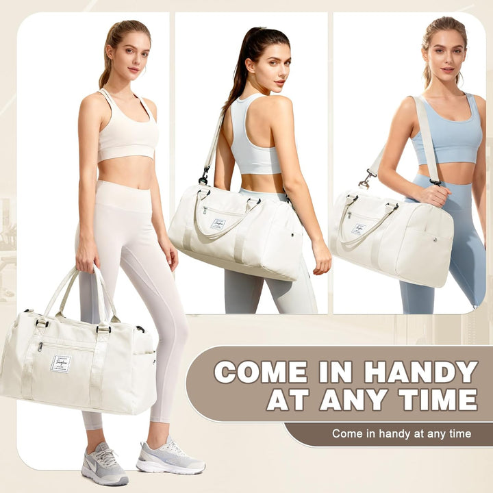 Sport Duffel Bag Damen Herren Sporttasche mit Schuhfach & Nassfach Reisetasche Handgepäck Tasche Spo