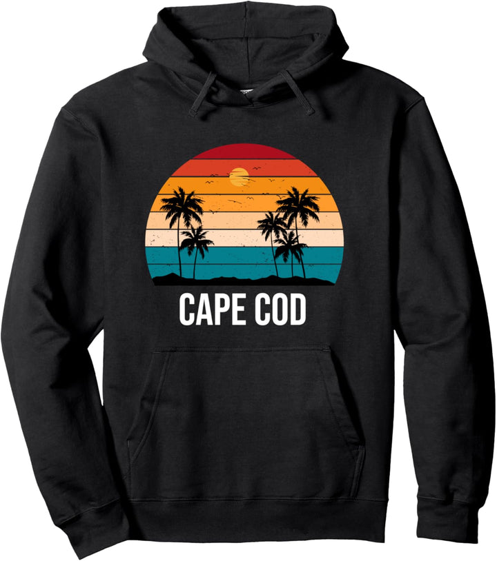 Cape Cod Urlaub Souvenir Sonne Palme Strand Ozean Pullover Hoodie