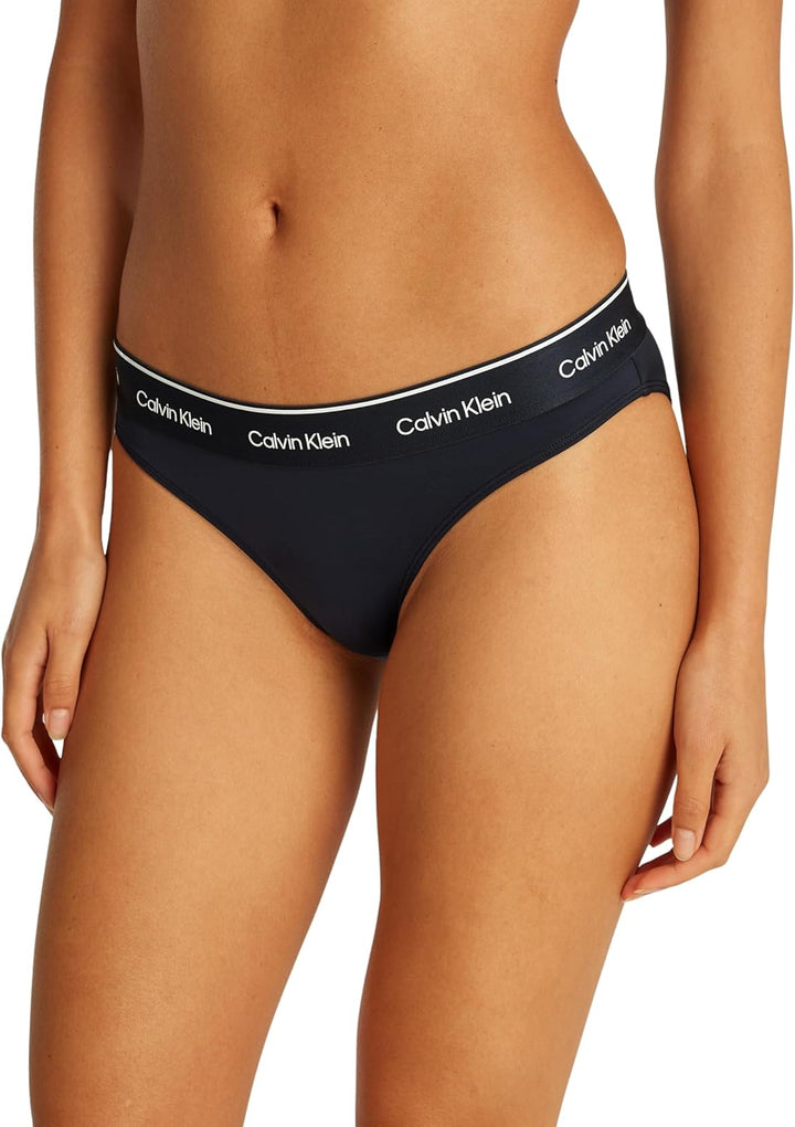 Calvin Klein Damen Bikinihose mit Logobund XS Blue (Dark Sapphire), XS Blue (Dark Sapphire)
