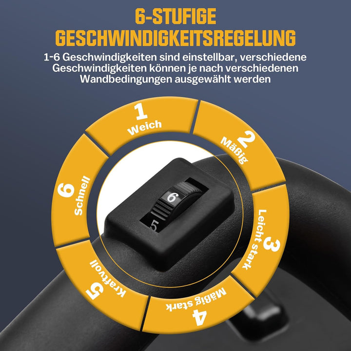 1680W Putzglättmaschine Ø380mm, 2in1 Rührwerk + Putzbearbeitungsmaschine 2800U/min Putzmaschine Hand