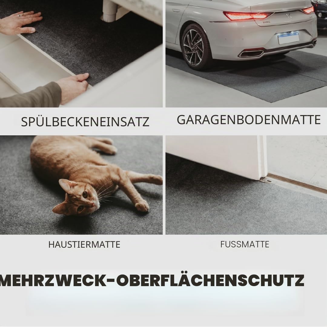 Mehrzweck-Läufer mit Gummirückseite, wasserdicht, kann für Garagenböden, Garagenbodenmatte für unter
