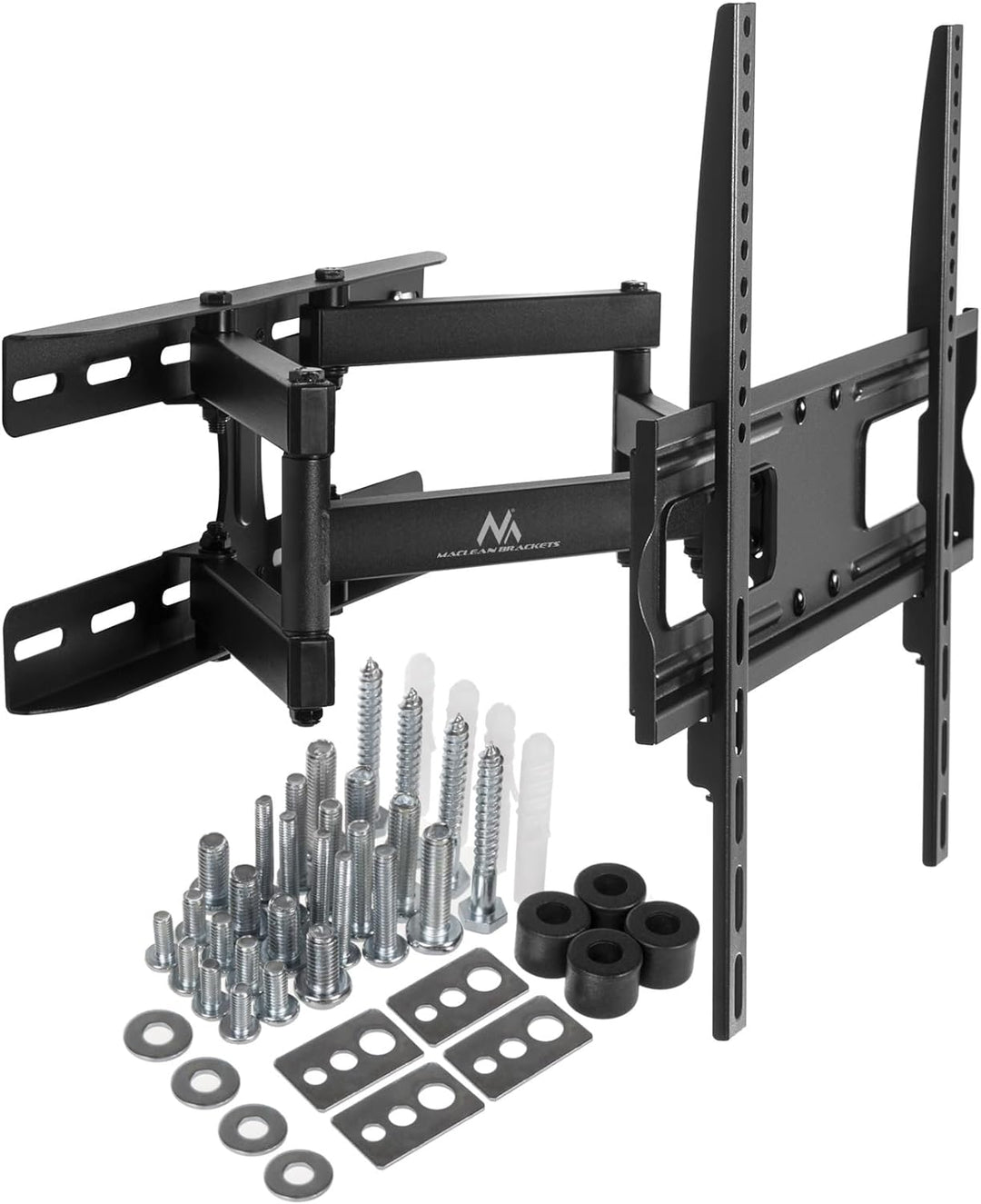 Maclean MC-760 LCD LED Plasma TV Halterung Doppelarm Wandhalterung 26-55" Max. VESA 400x400 30kg 180