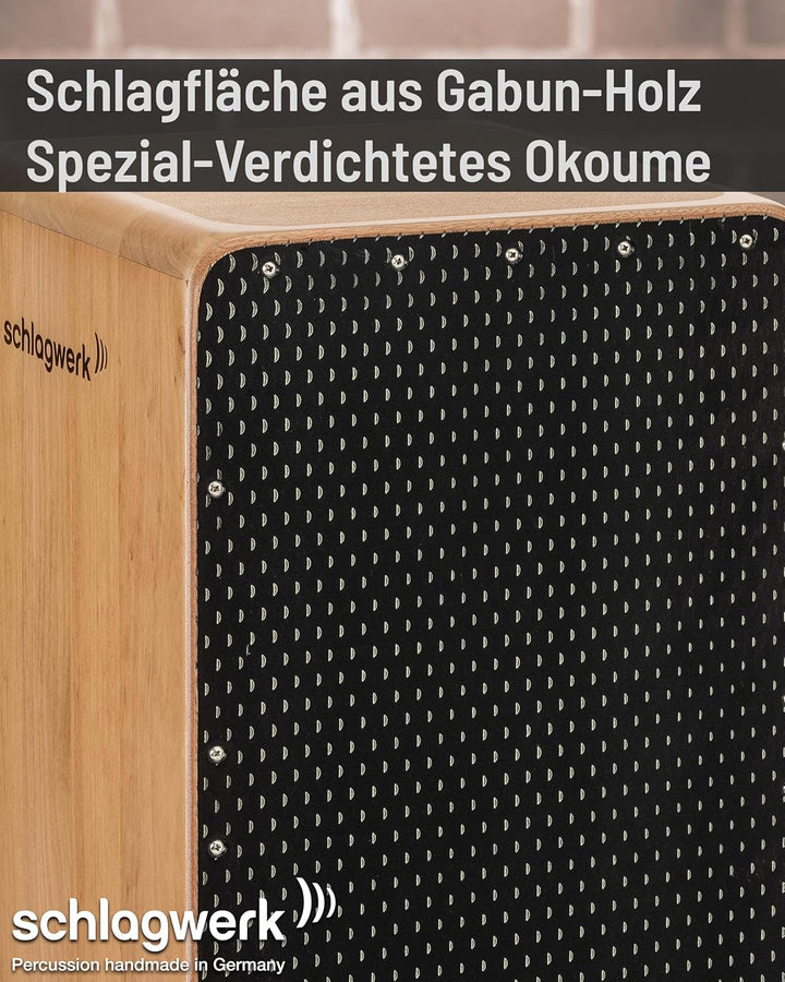 Schlagwerk Cajon, Schwarz (CP5901)