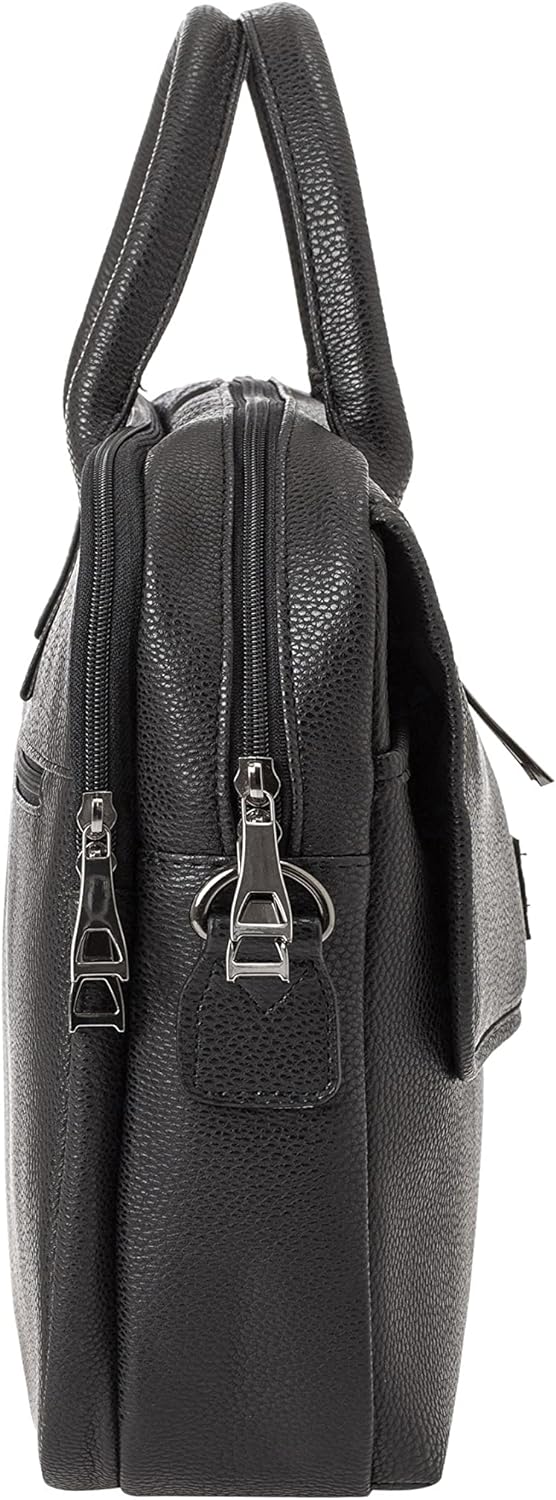 Redbridge Herren Schultertasche Messenger Bag Umhängetasche Kunstleder Schwarz, Schwarz