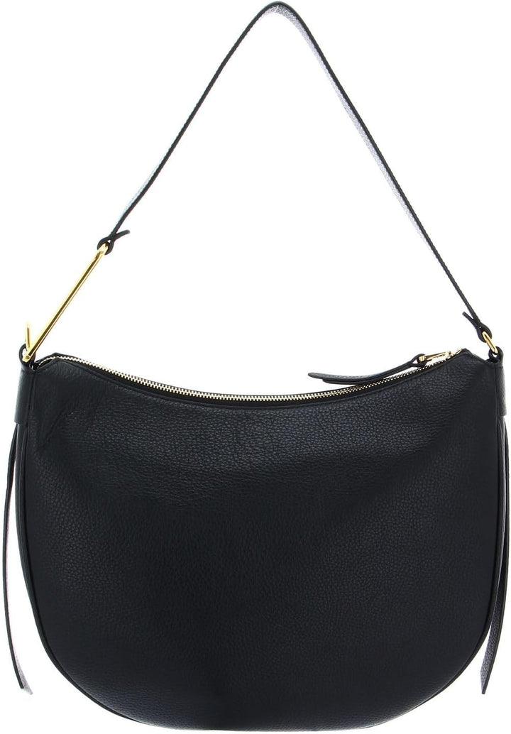 Coccinelle Priscilla Schultertasche Leder 30 cm Noir, Noir