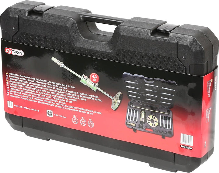 KS Tools 700.1530 Universal-Radnaben- und Gelenkwellen-Abzieher-Satz, 30-tlg