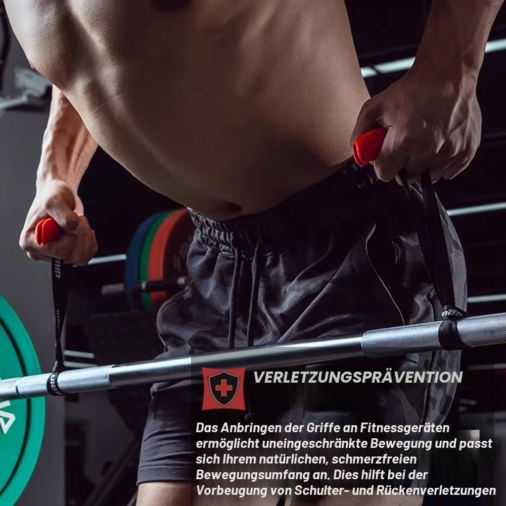 Klimmzuggriffe Griffe Fitnessgurt Heavy Duty Kabel Maschine Griffe Training Grip Strength Sling Trai