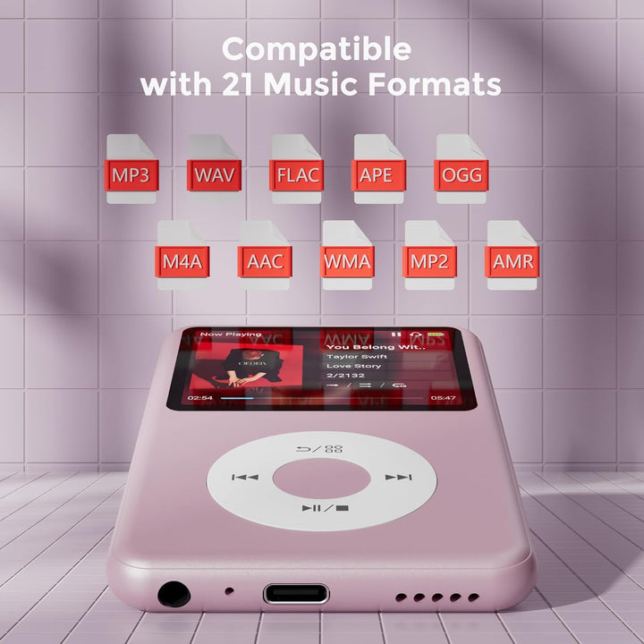Innioasis Y1 MP3 Player - Zeitlose Klasse: 128 GB, Bluetooth, Video-Player, Hörbücher, FM-Radio und