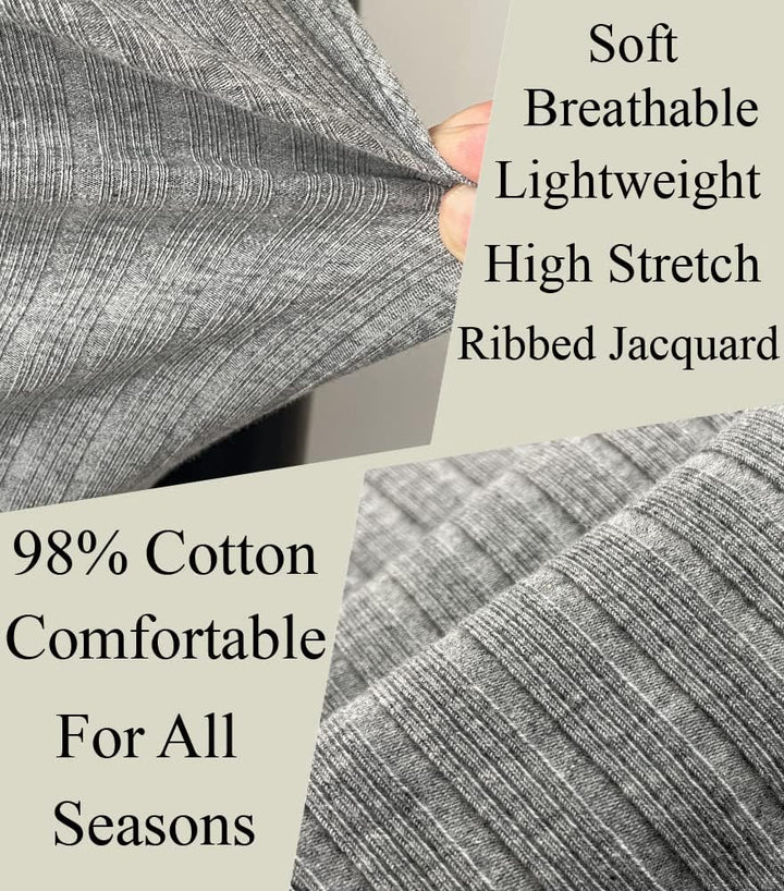 Muscle Cmdr Muscle Henley Shirt Herren Langarm, Slim-fit Langarmshirt, Freizeit T-Shirt aus Baumwoll