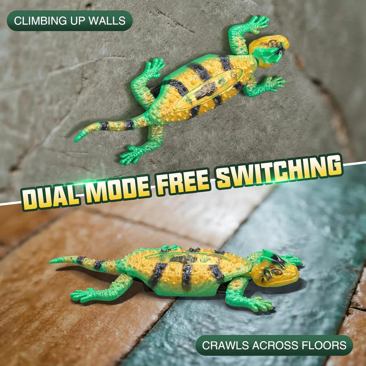 Sunrad Ferngesteuerter Gecko Spielzeug,Wiederaufladbar Wall Crawler Gecko Spielzeug mit leuchtenden