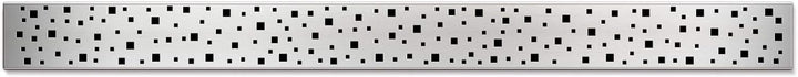 Duschrinne Bodenablauf Edelstahl Ablaufrinne Badablauf flach 65cm Modell: Square