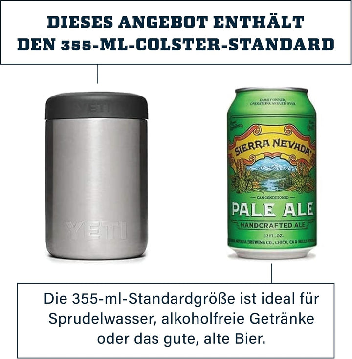 YETI Rambler Colster Dosenisolierer, White, 12oz (330ml) White - 12oz (330ml), White - 12oz (330ml)