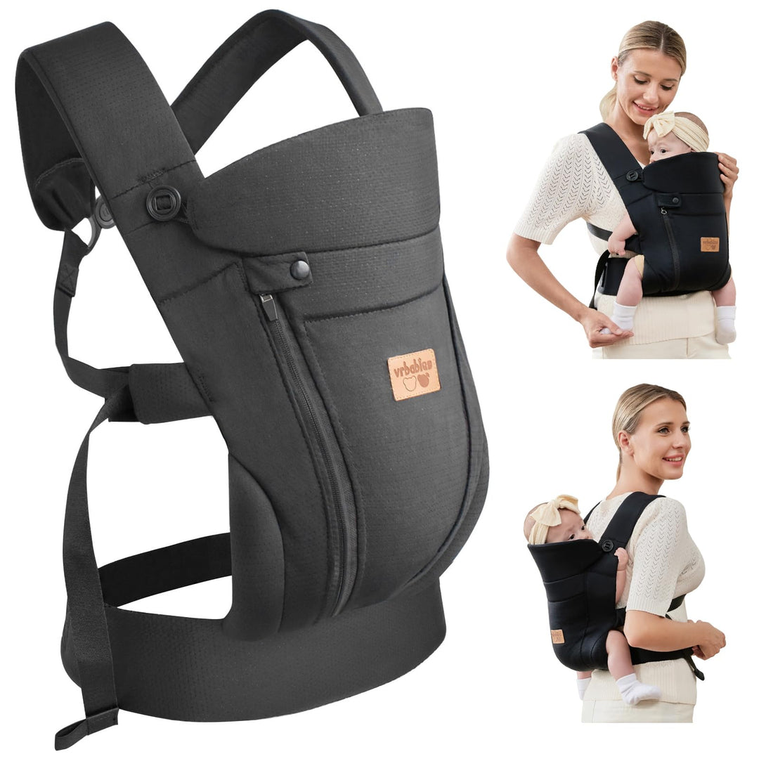 Babytrage für Neugeborene ab Geburt,Ergonomische,mit Verstellbarer Gürtel,Baby Bauchtrage Rückentrag
