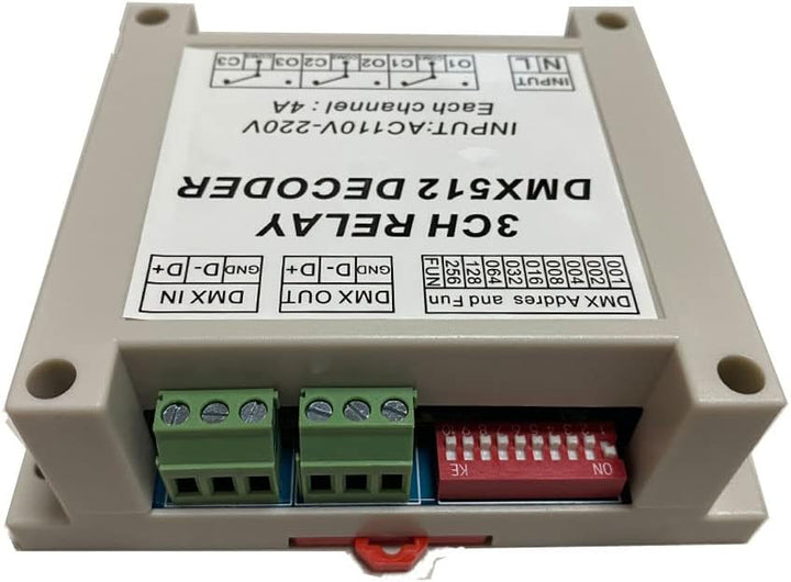 3CH Relay Switch DMX512 Controlled Relay Switch High Voltage Input Relay Switch AC110-220V