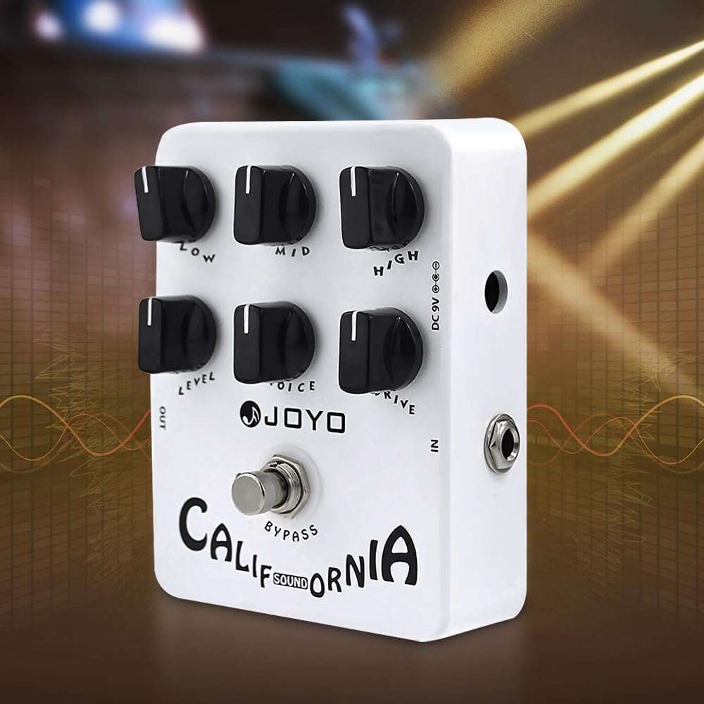 JOYO Overdrive Distortion Pedal Amp Simulator Rock-Töne von OD bis Dist für E-Gitarren-Effekt – Bypa