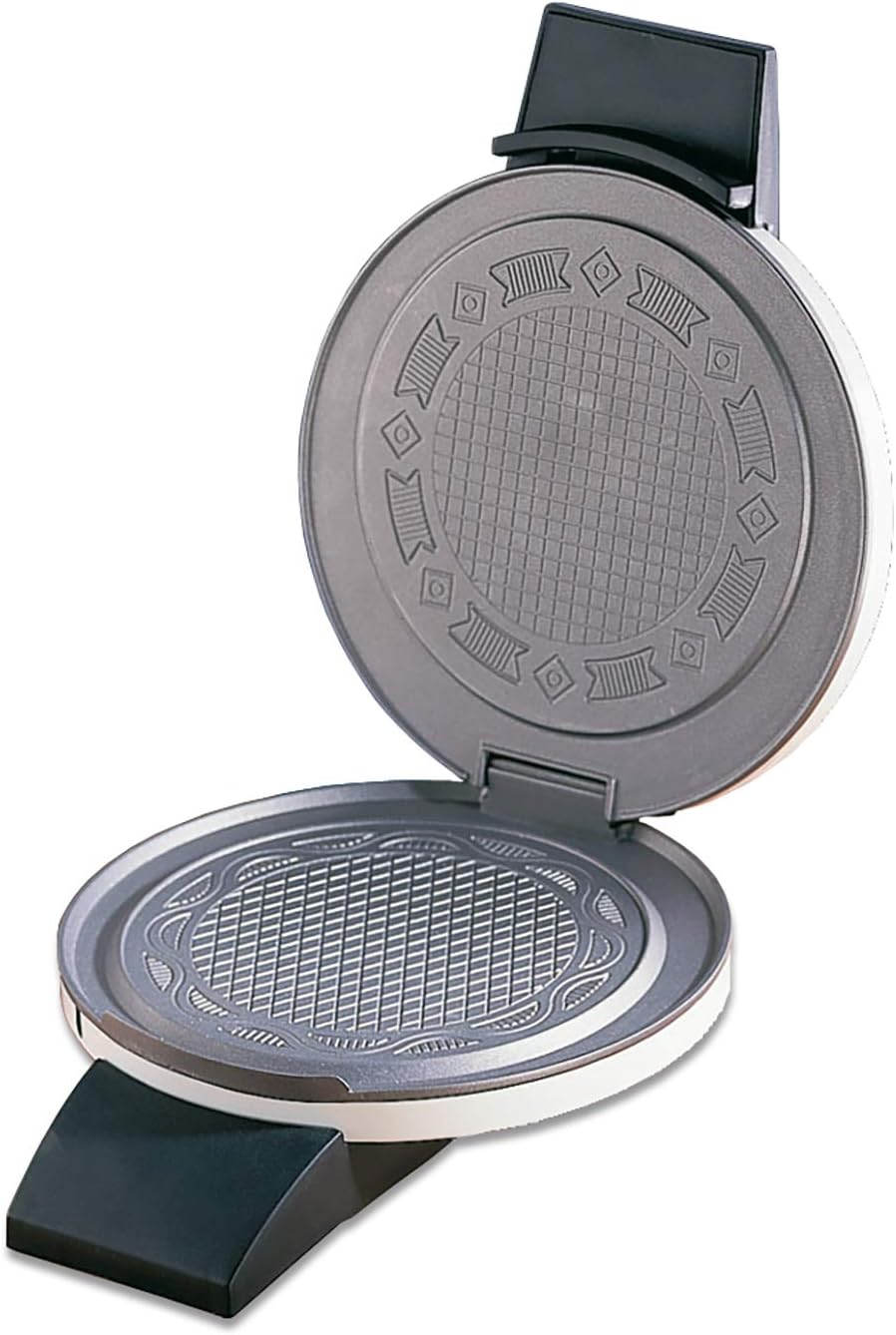 Cloer 261 Hörncheneisen für hauchdünne, knusprige Hörnchen, 800 W, Hörnchengrösse 14,5 cm Durchmesse