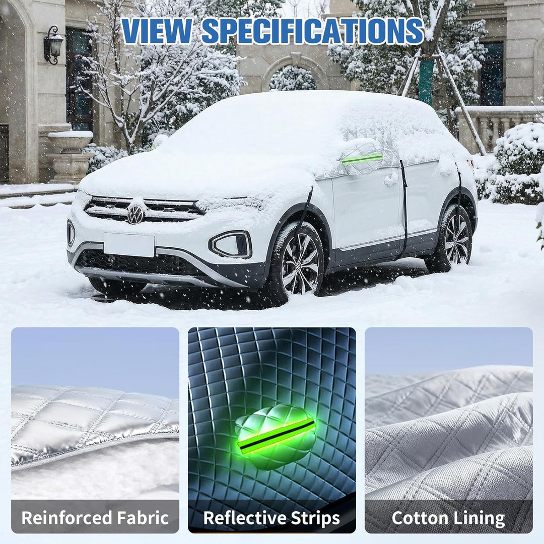 Halbgarage Auto Winterabdeckung Kompatibel mit VW T-ROC 2017-2025 – Stabile Hagelsichere Autoabdecku