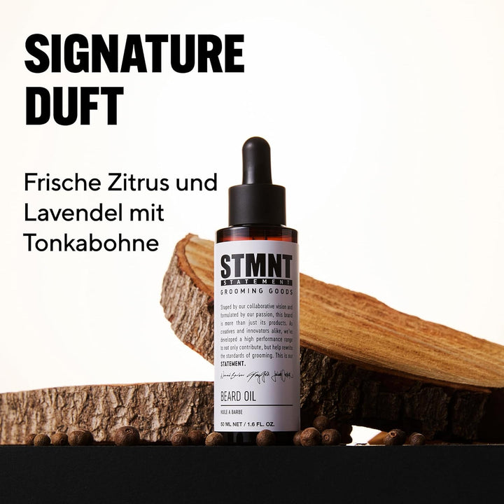STMNT STATEMENT GROOMING GOODS Beard Oil 50ml | Feuchtigkeitsspendendes Bartöl aus natürlichen Ölen