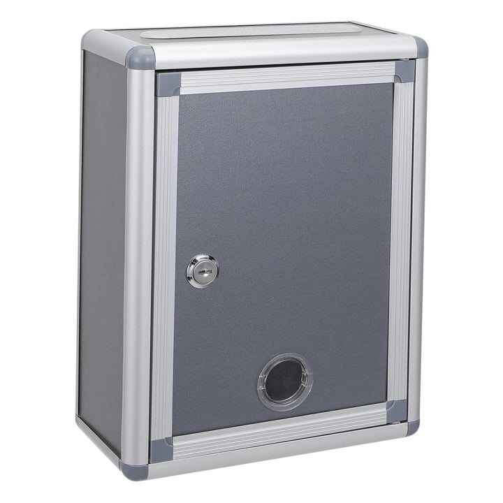NUOBESTY Klassische Metallbox, Spendenbox Schlüssel Drop Box Karten Safe Lock Box Sichere sichere Au